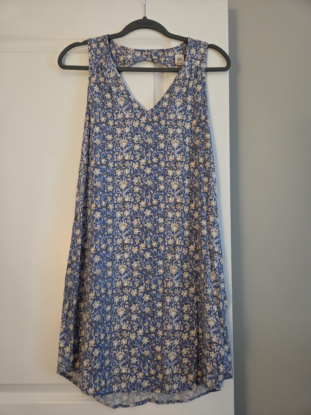 GAP Blue and White Floral Midi Sundress